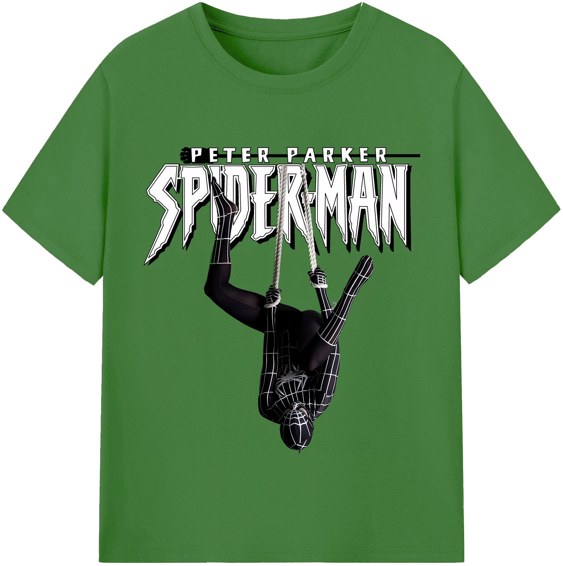 （画像用） Spider Man スパイダーマン レディースカジュアルプリントTシャツ（綿100％）